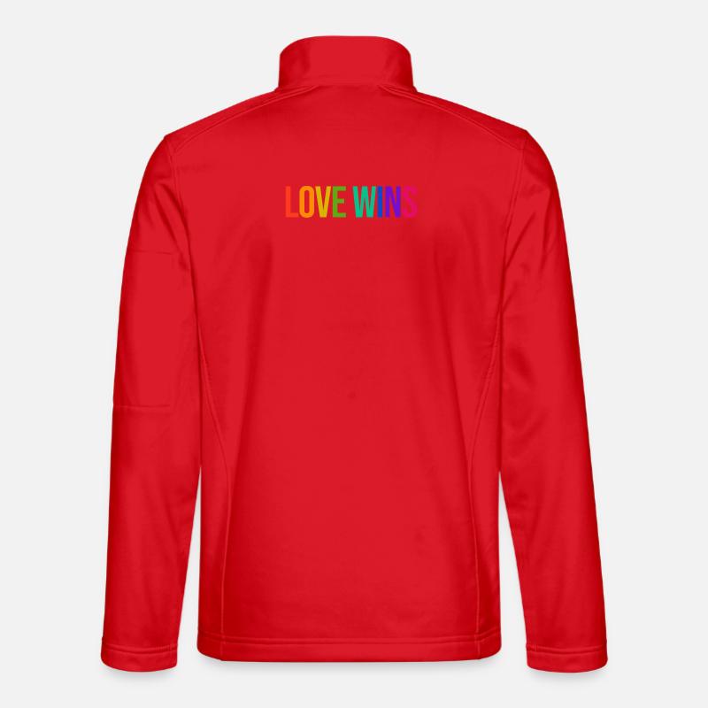Rainbow Lgbt Equality Statement Pride - Unisex Softshell Jacket - red