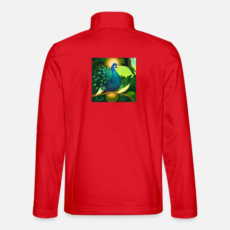 Peacock - Unisex Softshell Jacket - red
