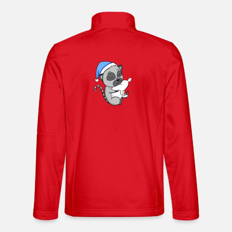Lemur Lemurs - Unisex Softshell Jacket - red