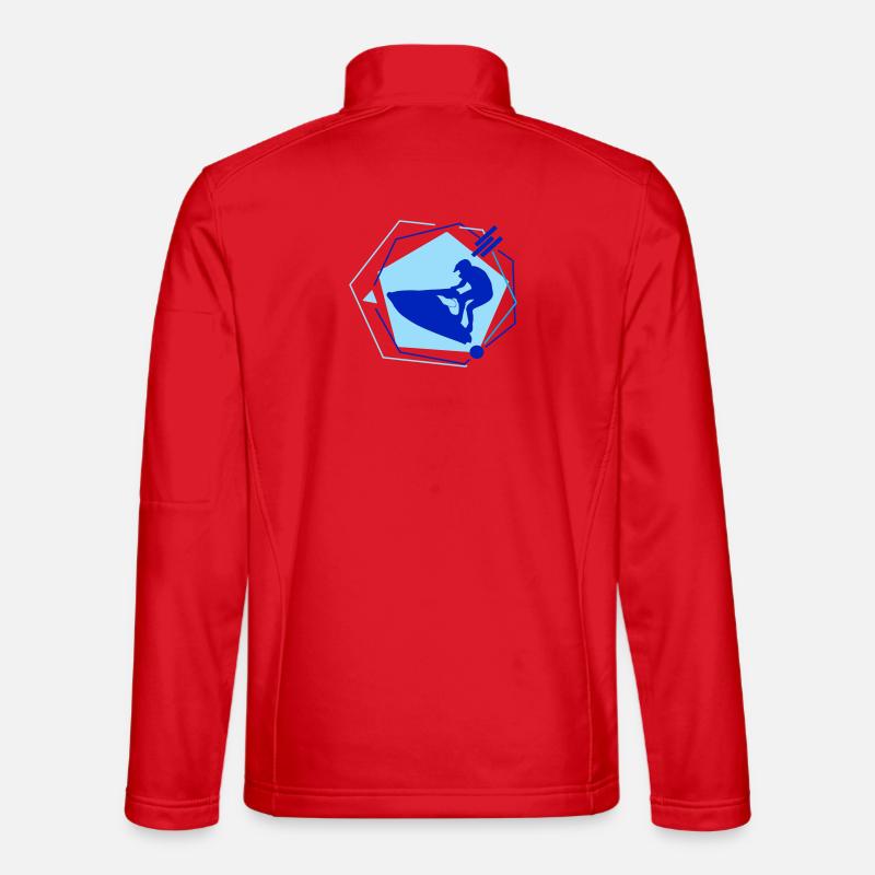 Jetski - Unisex Softshelljacke - Rot