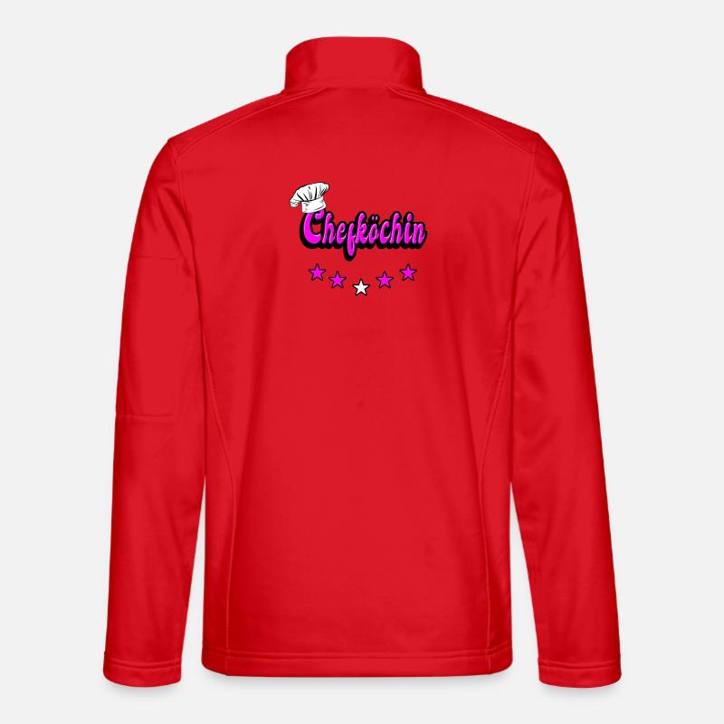 Chefköchin Design - Unisex Softshelljacke - Rot
