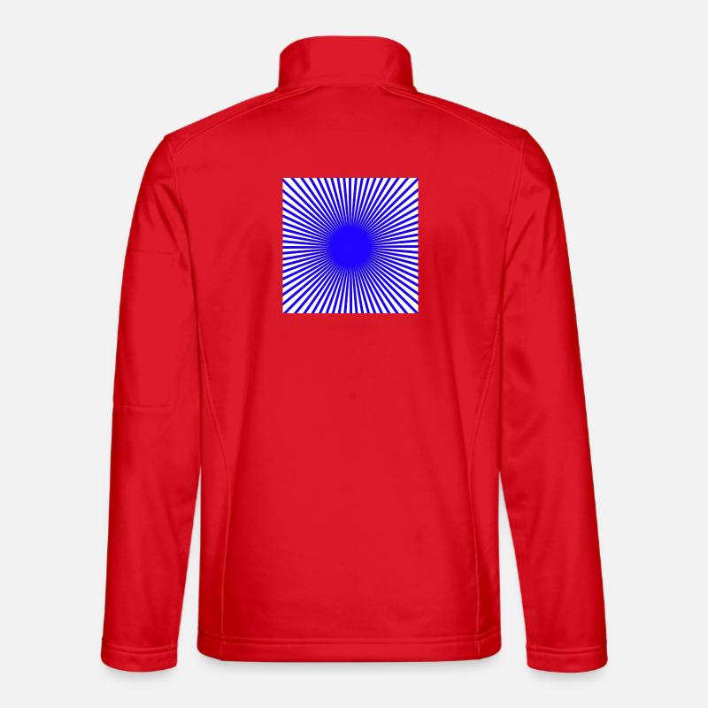 Blue Disc - Unisex Softshell Jacket - red