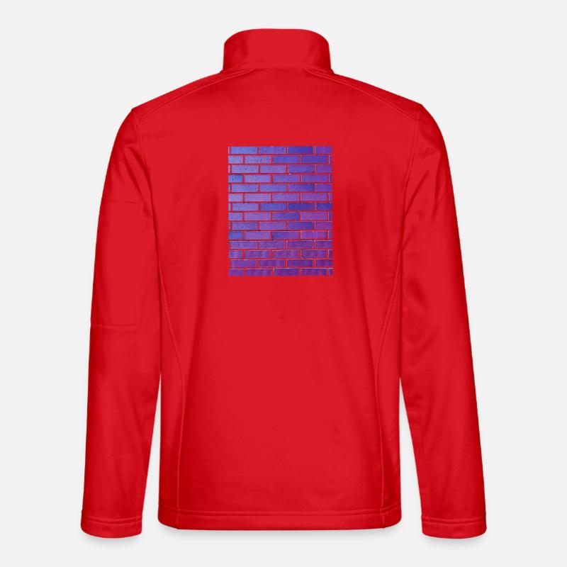 Brick Wall - Unisex Softshell Jacket - red