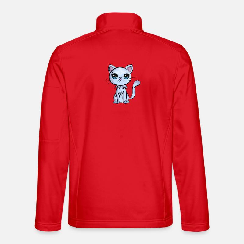 Kawaii Katze - Unisex Softshelljacke - Rot