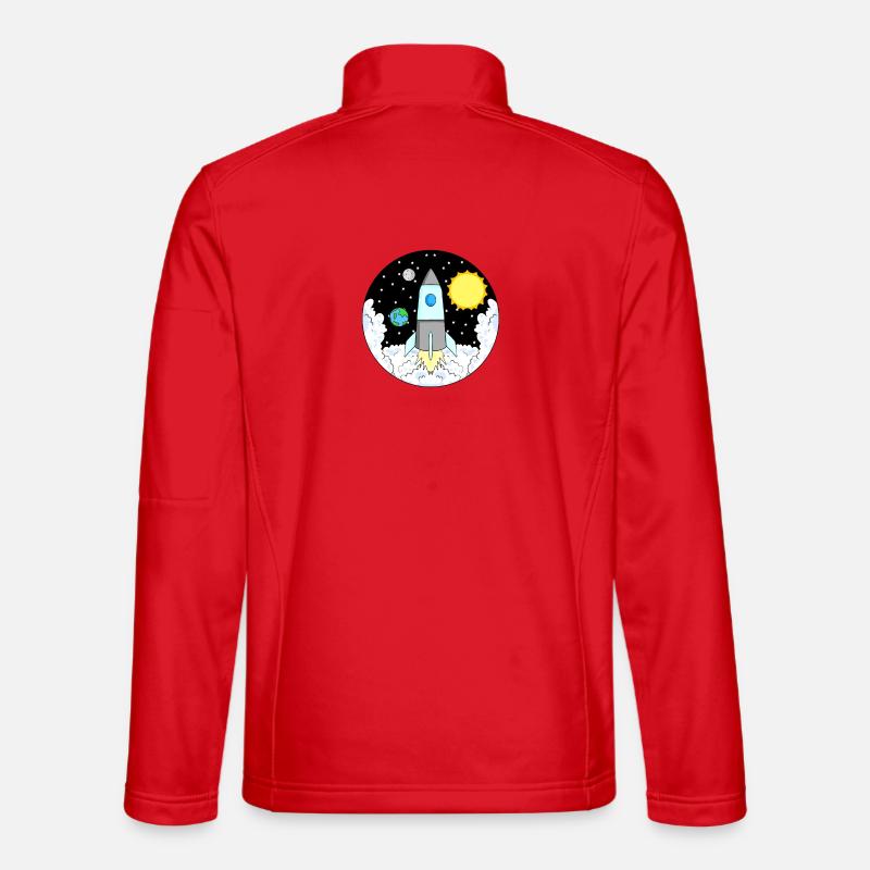 Rocket Space Space - Unisex Softshell Jacket - red
