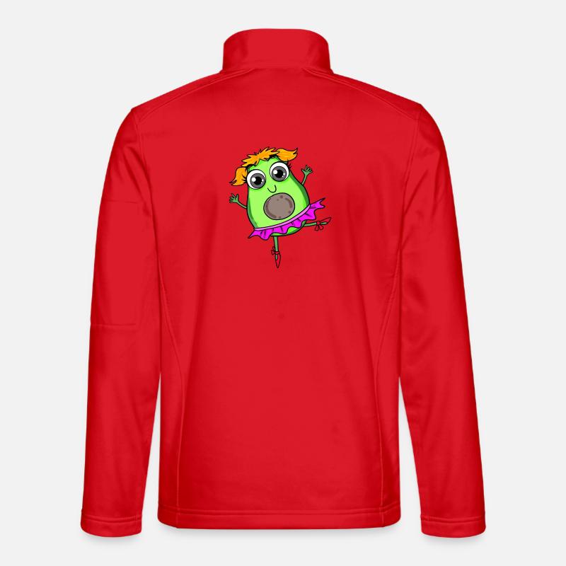 Avocado Dance Dancing - Unisex Softshell Jacket - red