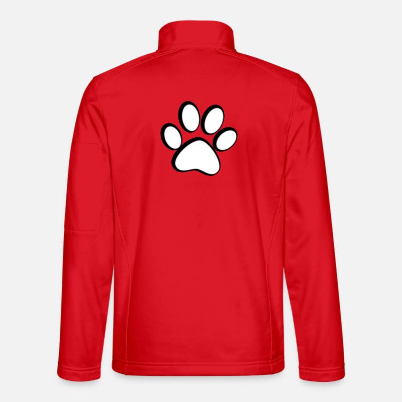 Cat Paw - Unisex Softshell Jacket - red