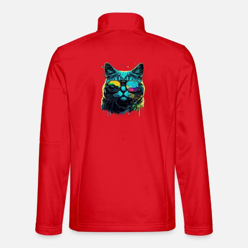 Cool cat - Unisex Softshell Jacket - red