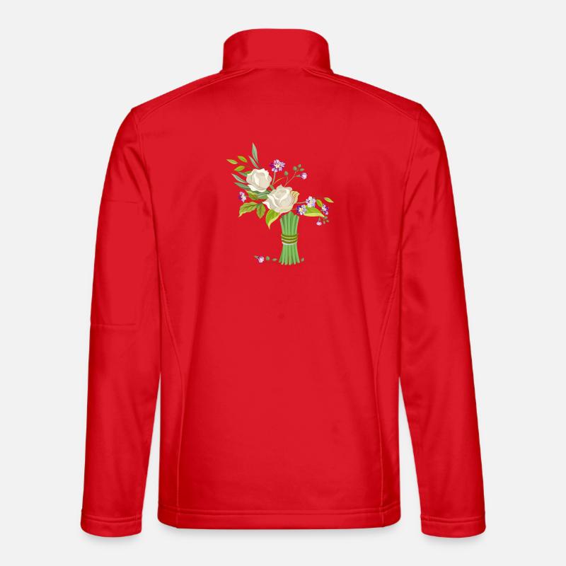 Blumenstrauss - Unisex Softshelljacke - Rot