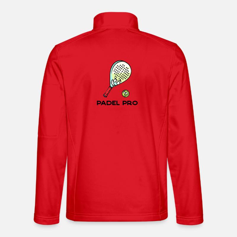 Rückschlag Statement Schläger Ball Statement Padel - Unisex Softshelljacke - Rot