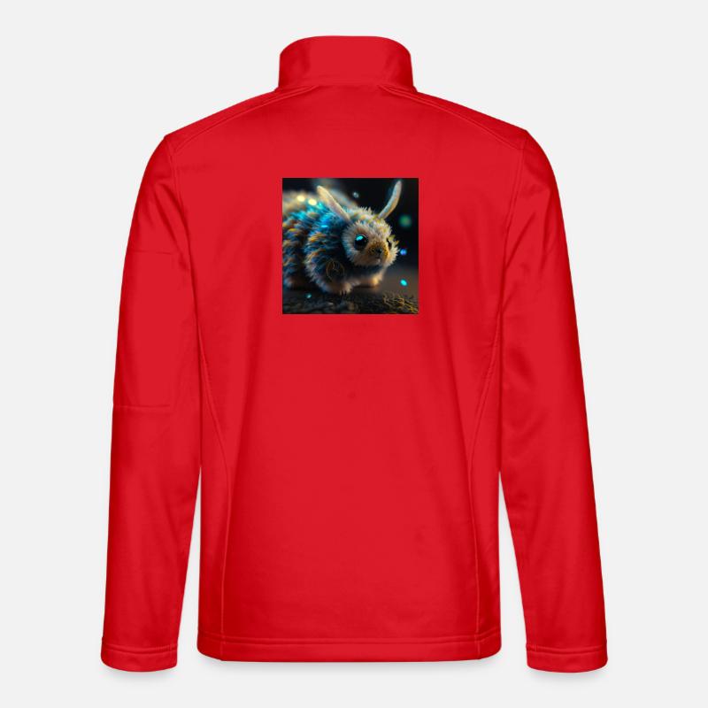 Foto Makro Kreatur 04 - Unisex Softshelljacke - Rot