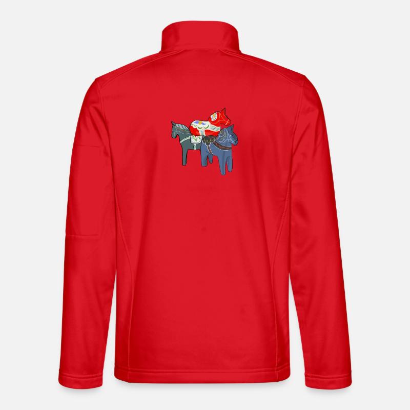 Dala Horses Unisex Softshell Jacket