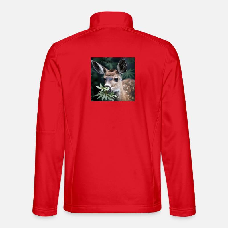 Cannabiche 07 with typo - Unisex Softshell Jacket - red