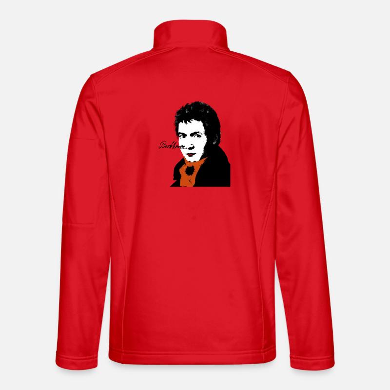 Beethoven - Unisex Softshell Jacket - red