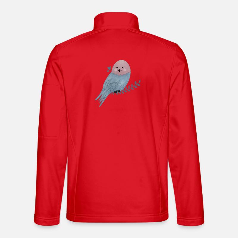 Schneeeule Illustration Unisex Softshelljacke