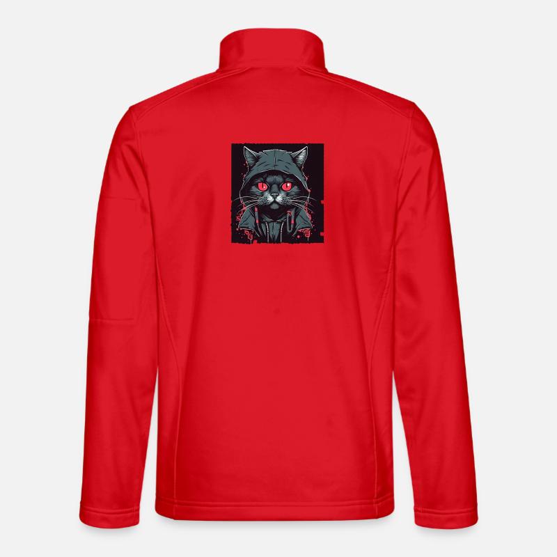 Hacker cat Unisex Softshelljacke