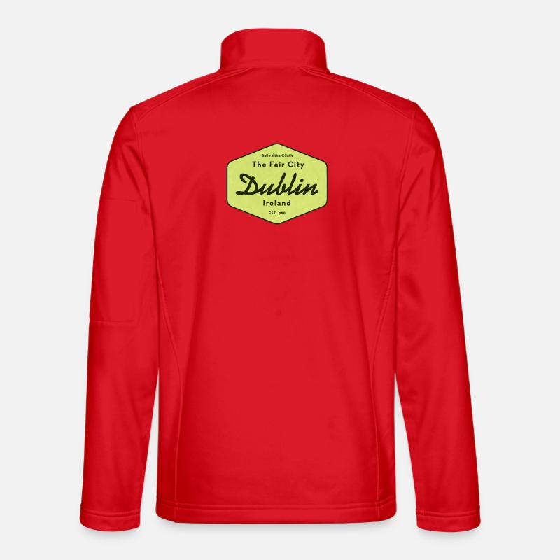 Dublin The Fair City Sign - Unisex Softshell Jacket - red