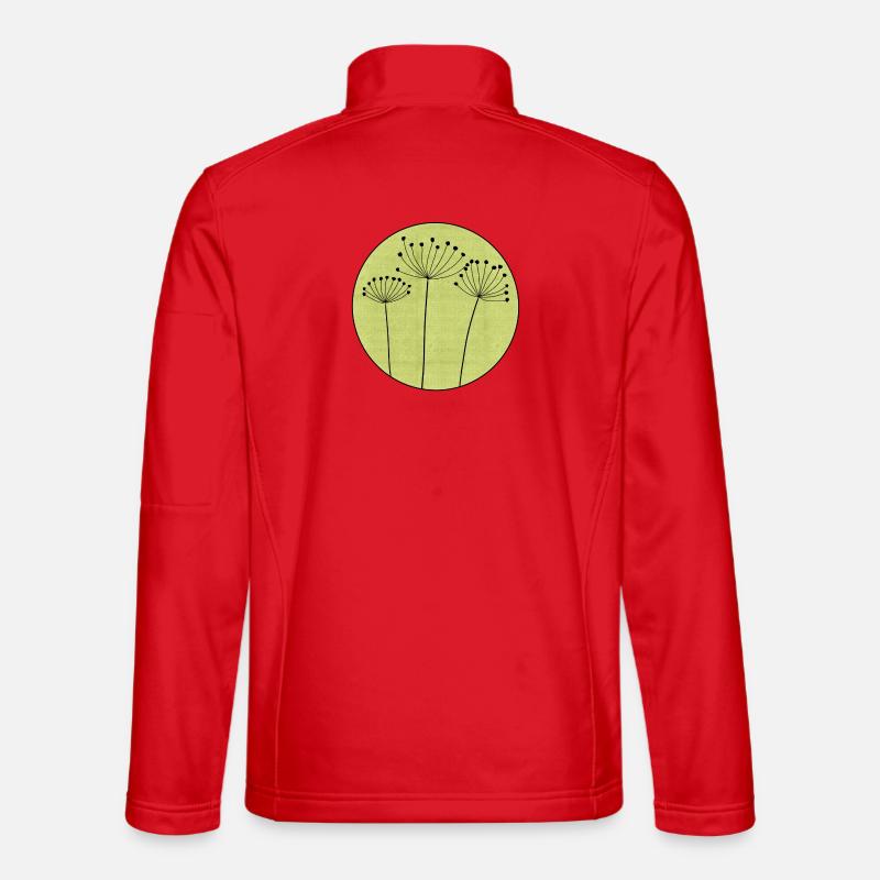 Fleur séchée Minimale Veste en tissu softshell Unisexe
