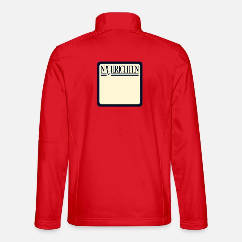 NACHRICHTEN SELBST GESTALTEN - Unisex Softshelljacke - Rot