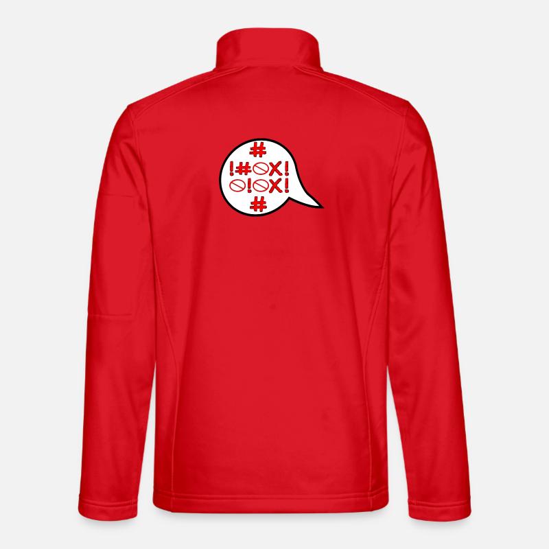 VERBOTEN - WÜTEND WUT - EMOTIONEN - Unisex Softshelljacke - Rot