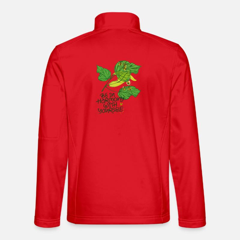 Harmonie, Natur - Unisex Softshelljacke - Rot