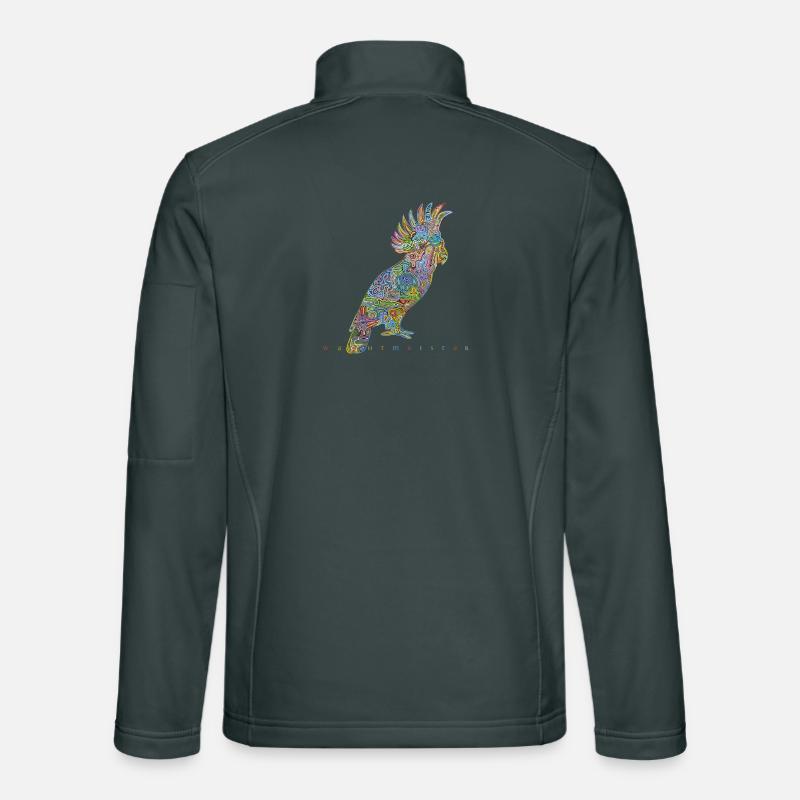 Rainforest bird Unisex Softshell Jacket