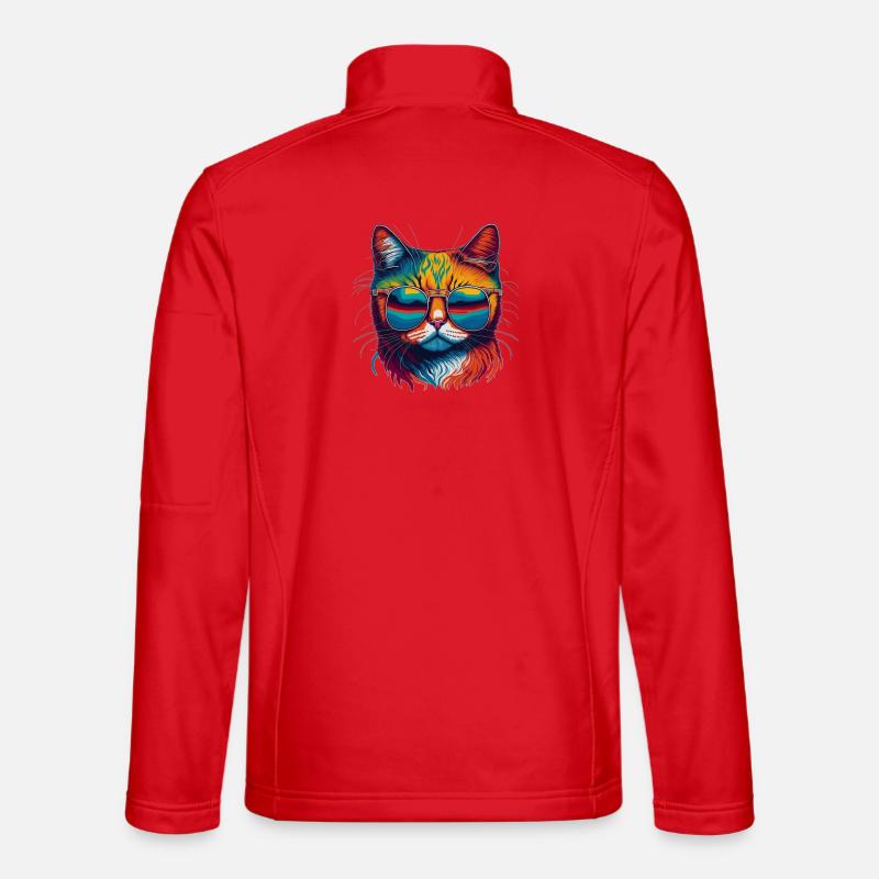 Cool Cat - Unisex Softshell Jacket - red