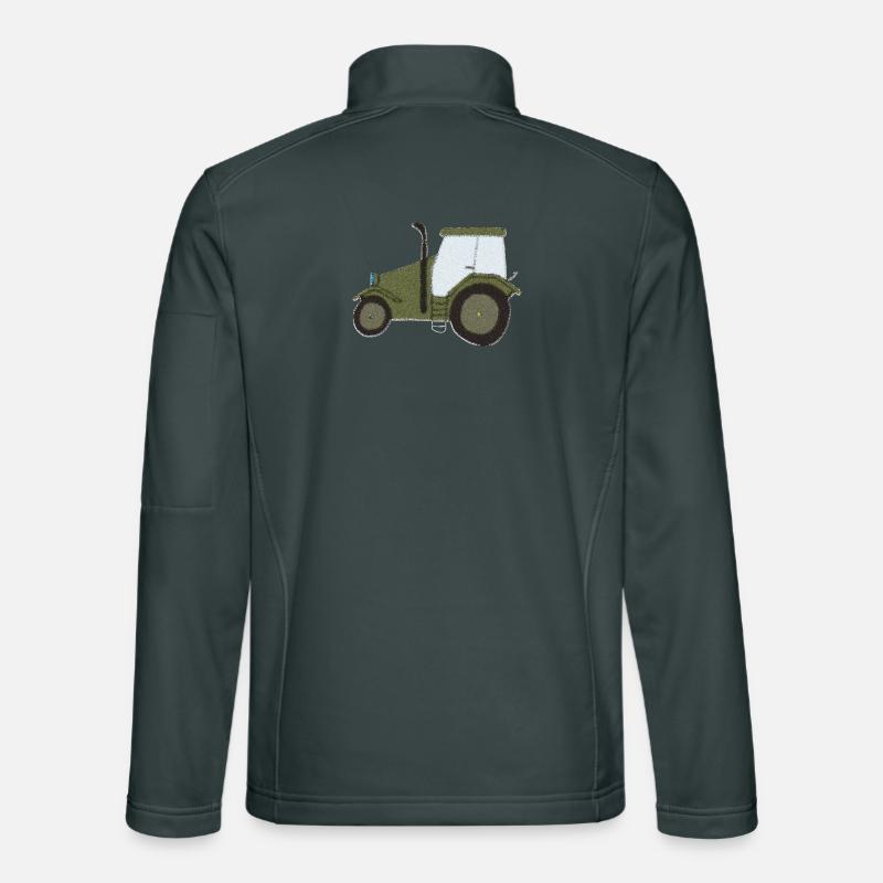Tracteur Oldtimer Impressionnisme Veste en tissu softshell Unisexe