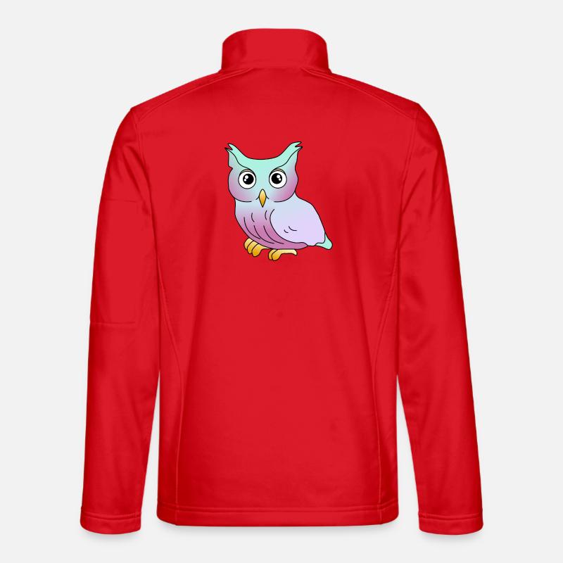 Owl - Unisex Softshell Jacket - red