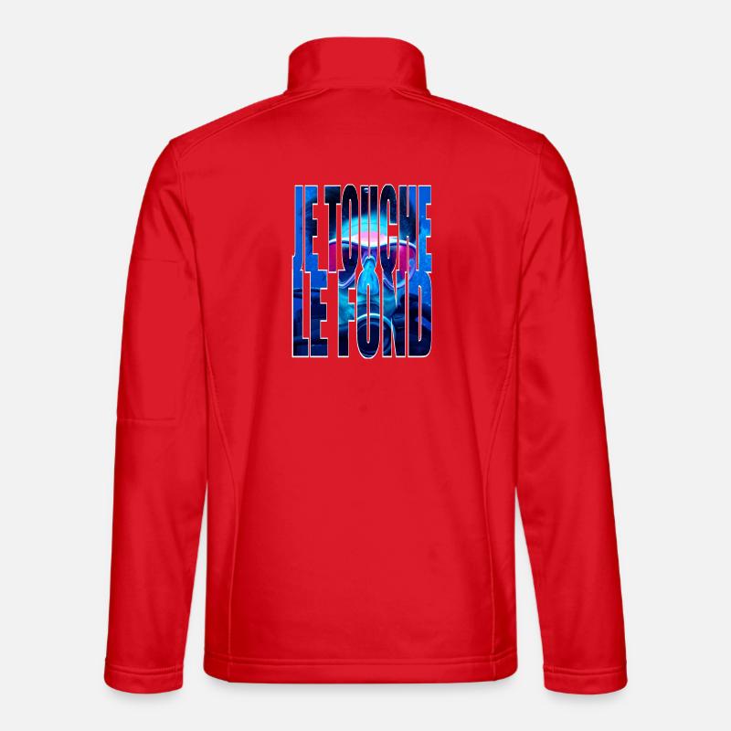 HIT ROCK BOTTOM - Unisex Softshell Jacket - red
