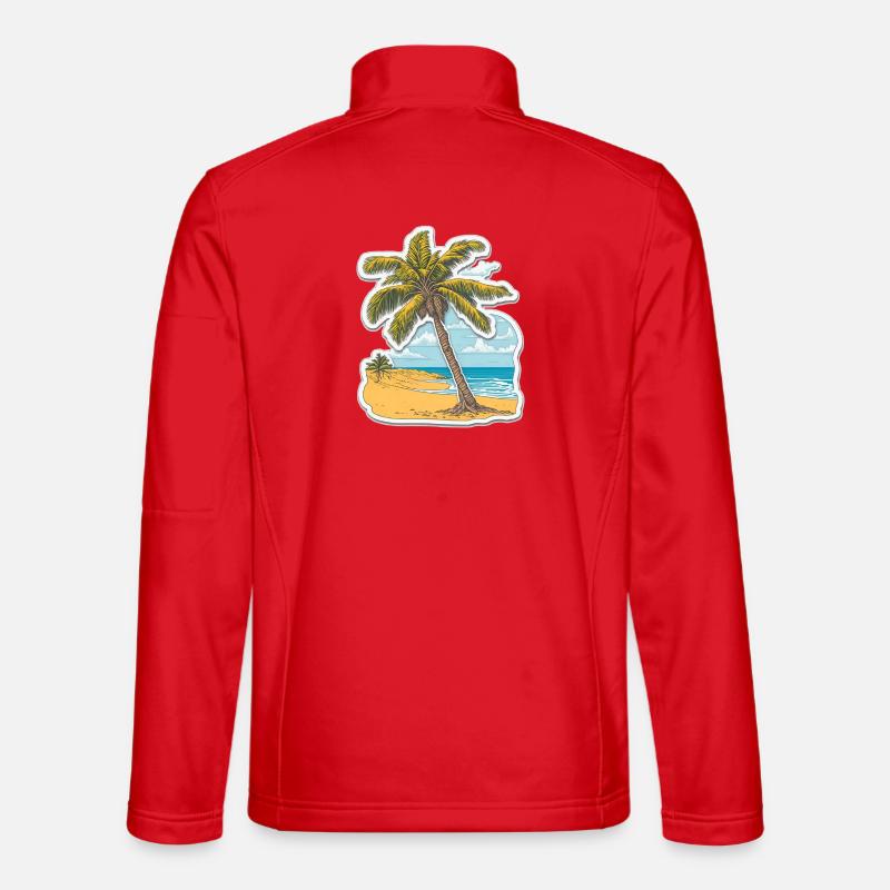 Sogno di palma dei mari del sud - Giacca softshell unisex - rosso
