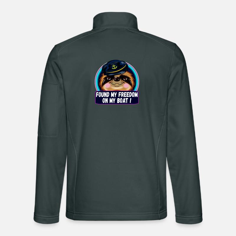 SAILING CAPTAIN SLOTH BOAT FREEDOM Unisex Softshell Jacket