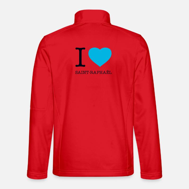 I LOVE SAINT-RAPHAEL - Unisex Softshell Jacket - red