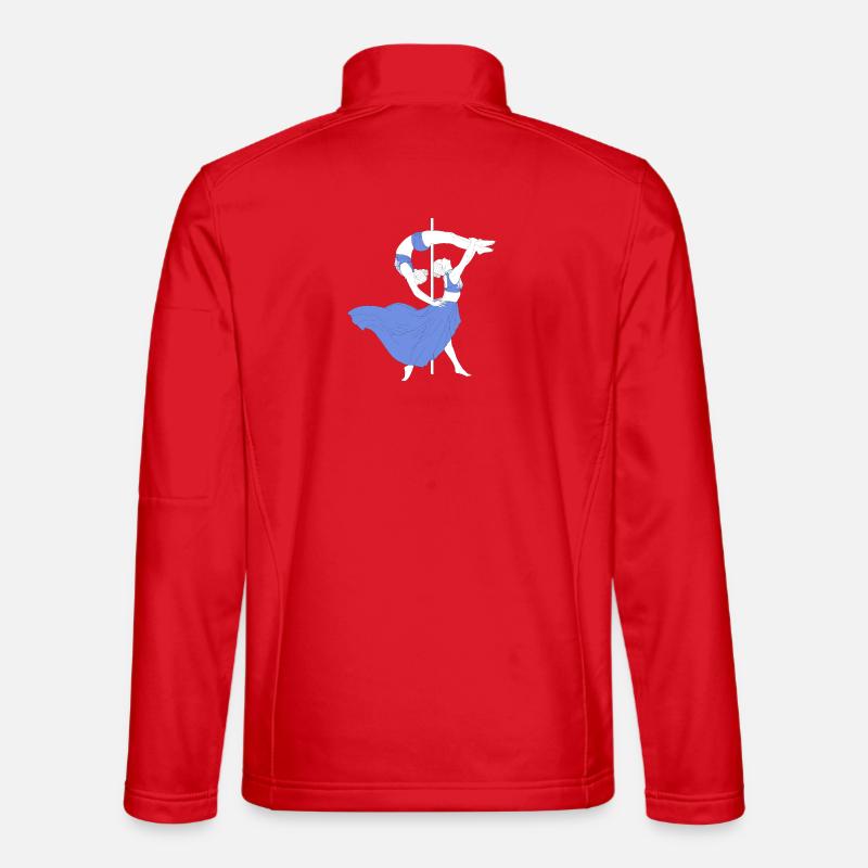 Pole Dance Blue Impression Unisex Softshell Jacket