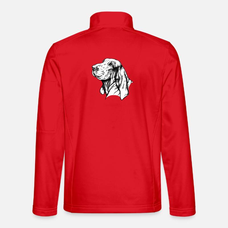 Bracco Italiano Portrait - Unisex Softshell Jacket - red