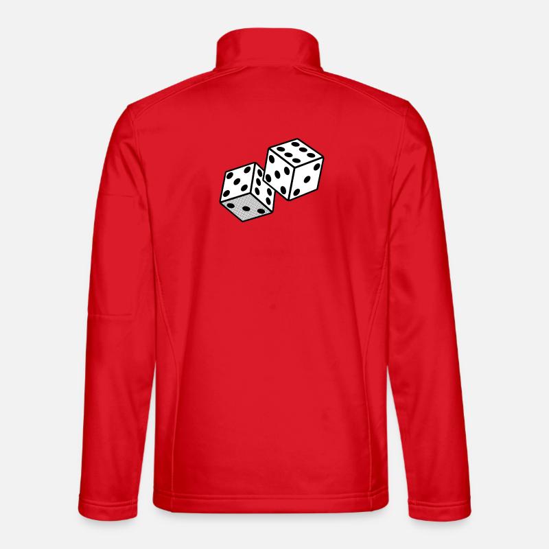 Dés - Conception de casino de jeu Veste en tissu softshell Unisexe