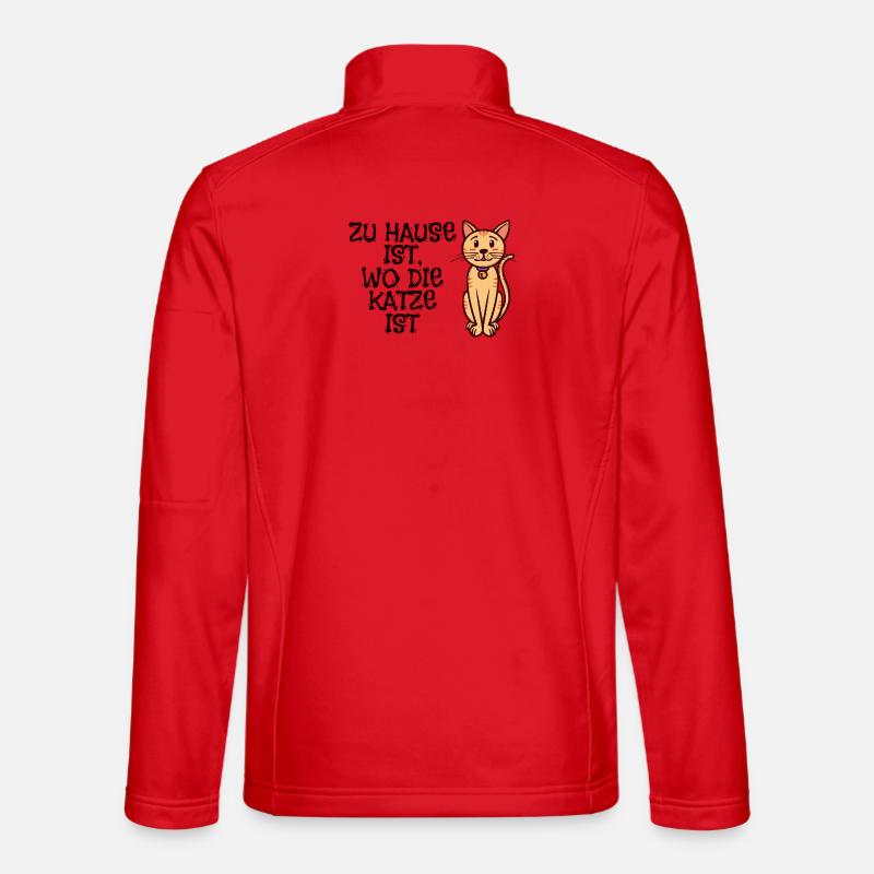 Haustiere Katze Statement Heimtier Kuscheltier - Unisex Softshelljacke - Rot