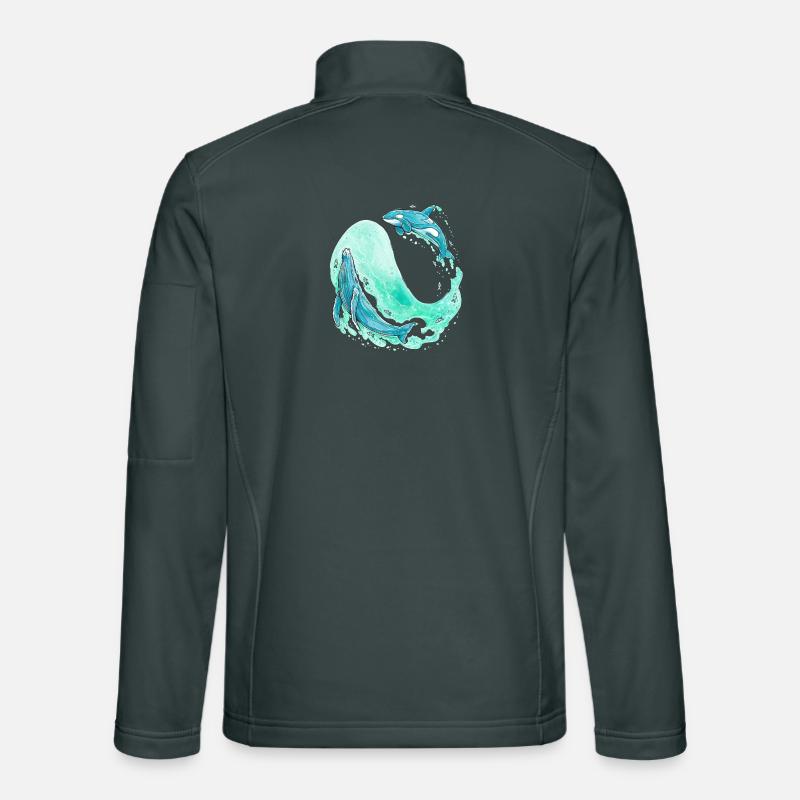 Whale Wave Unisex Softshell Jacket