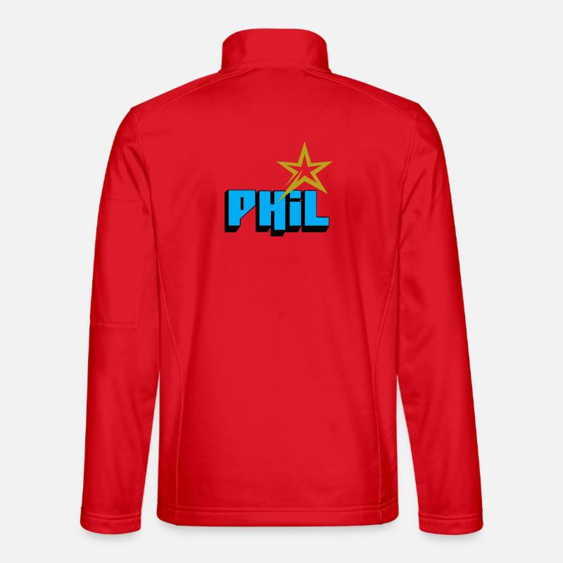 Phil - Unisex Softshell Jacket - red