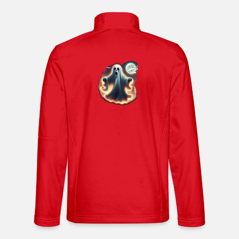 Halloween Ghost - Printflow - Unisex Softshelljacke - Rot