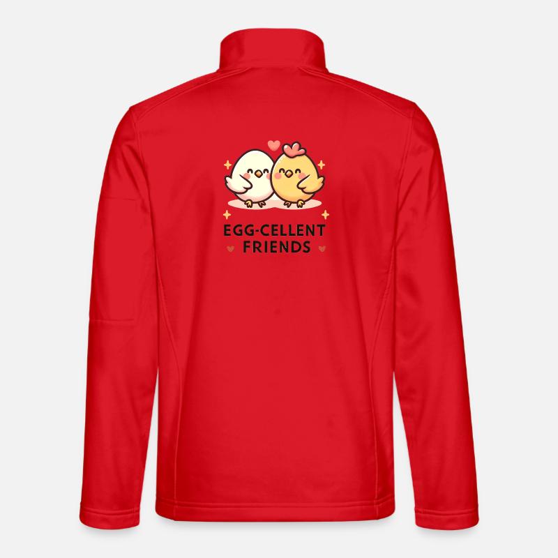 Egg-Cellent Friends - Unisex Softshelljacke - Rot