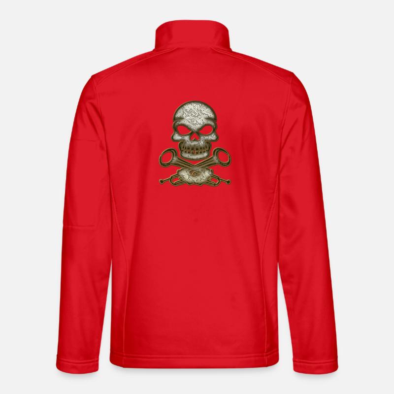 Skull Skull - Unisex Softshell Jacket - red