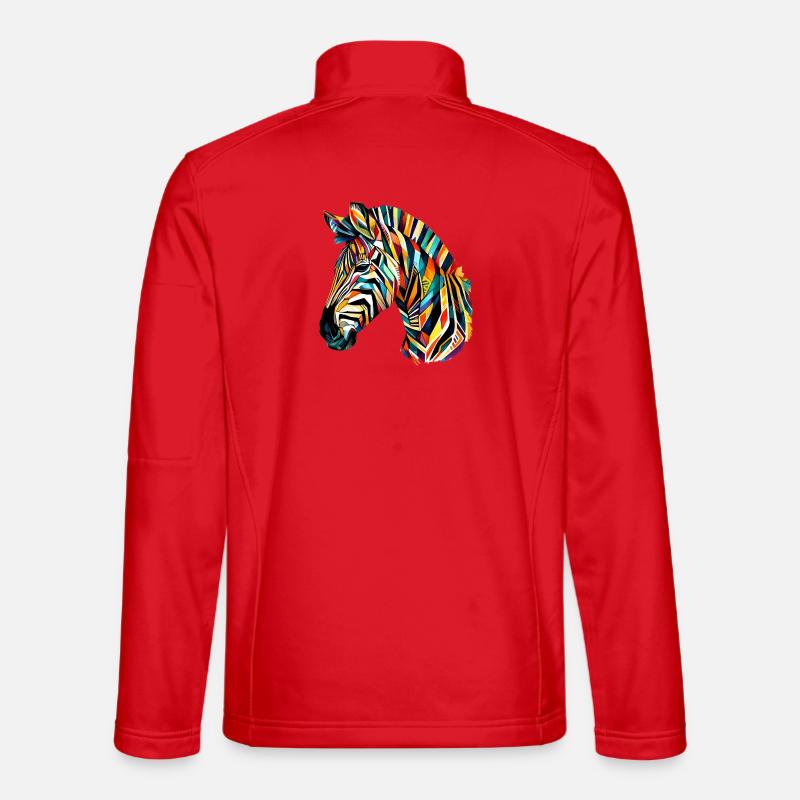 Zebra - Unisex Softshell Jacket - red