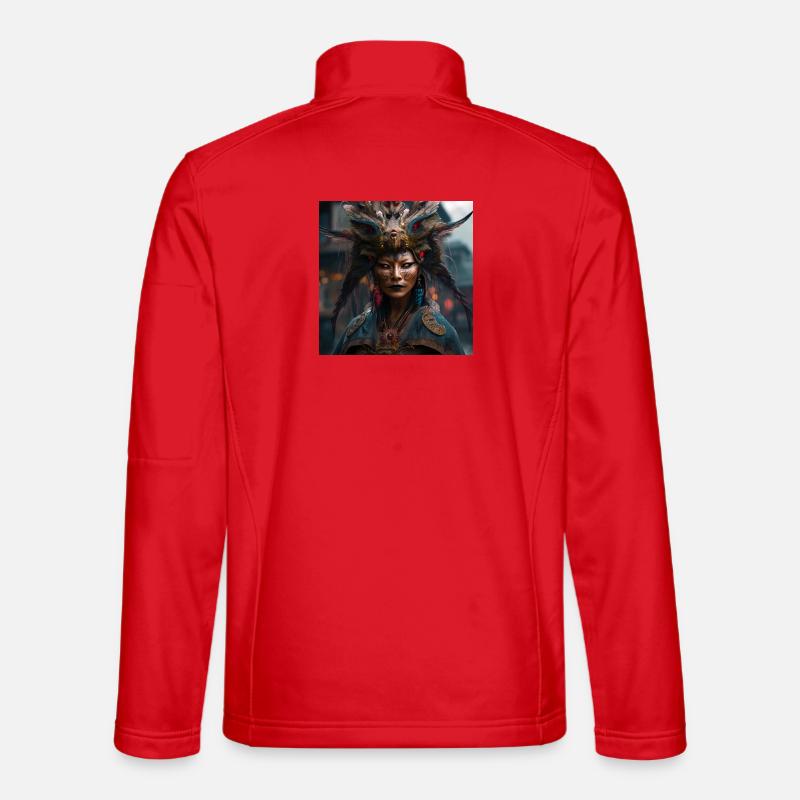 Heiterer Geist - Unisex Softshelljacke - Rot