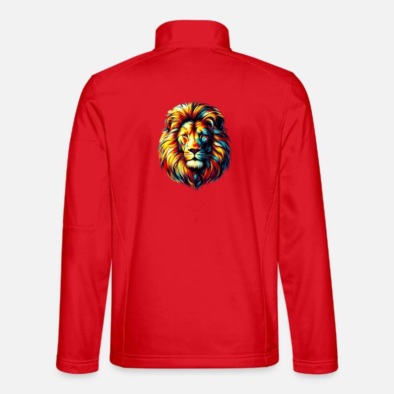 Lion - Unisex Softshell Jacket - red