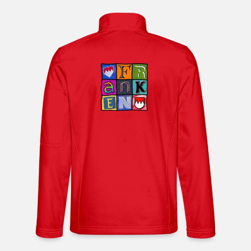 Franconia - Pop Art - Cool - Unisex Softshell Jacket - red
