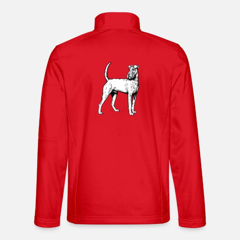 Irish Terrier Mailo 2023 sw - Unisex Softshelljacke - Rot