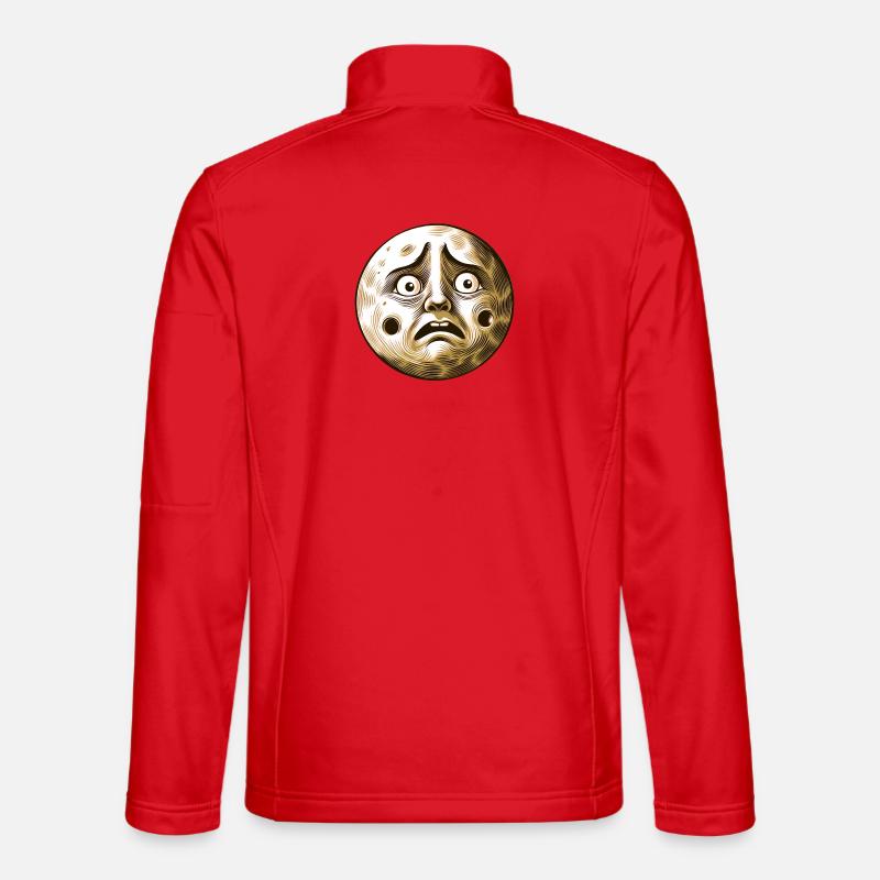 Skittish Moon - Unisex Softshell Jacket - red