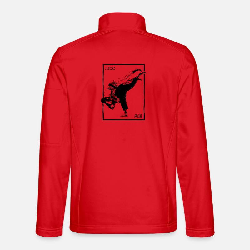 Judo – Technique de lancer avec style japonais Veste en tissu softshell Unisexe