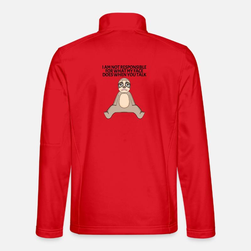Funny sayings sloth - Unisex Softshell Jacket - red